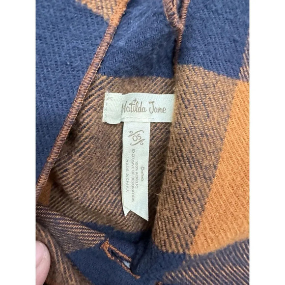 Matilda Jane Clothing Choose Your Own Path Warm Sunset Poncho, Women's OS - Picture 3 of 8